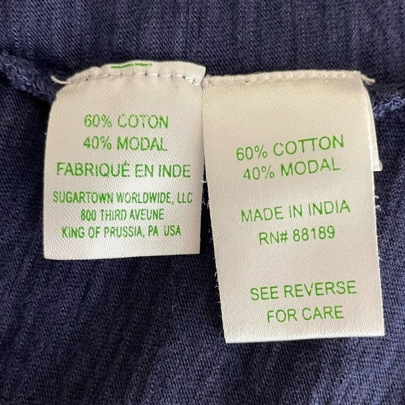 LILLY Pulitzer Navy 3/4 Sleeve Cotton Modal Shift Dress Size Extra Small - Picture 5 of 6